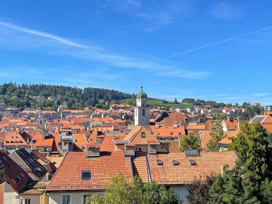 Chic Appartement Au Centre Ville La Chaux De Fonds ภายนอก รูปภาพ